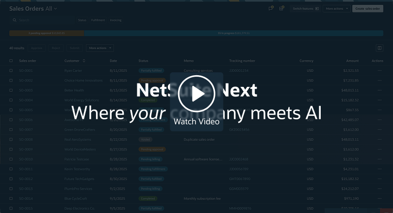 Watch NetSuite Next video